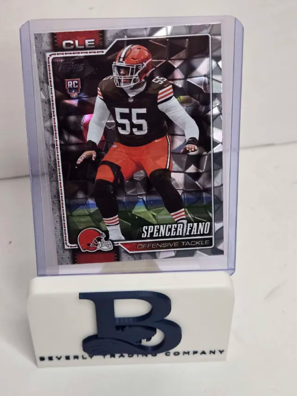 2026 Topps Flagship Spencer Fano #385 RC – Diamante Foil Rookie, Browns OT